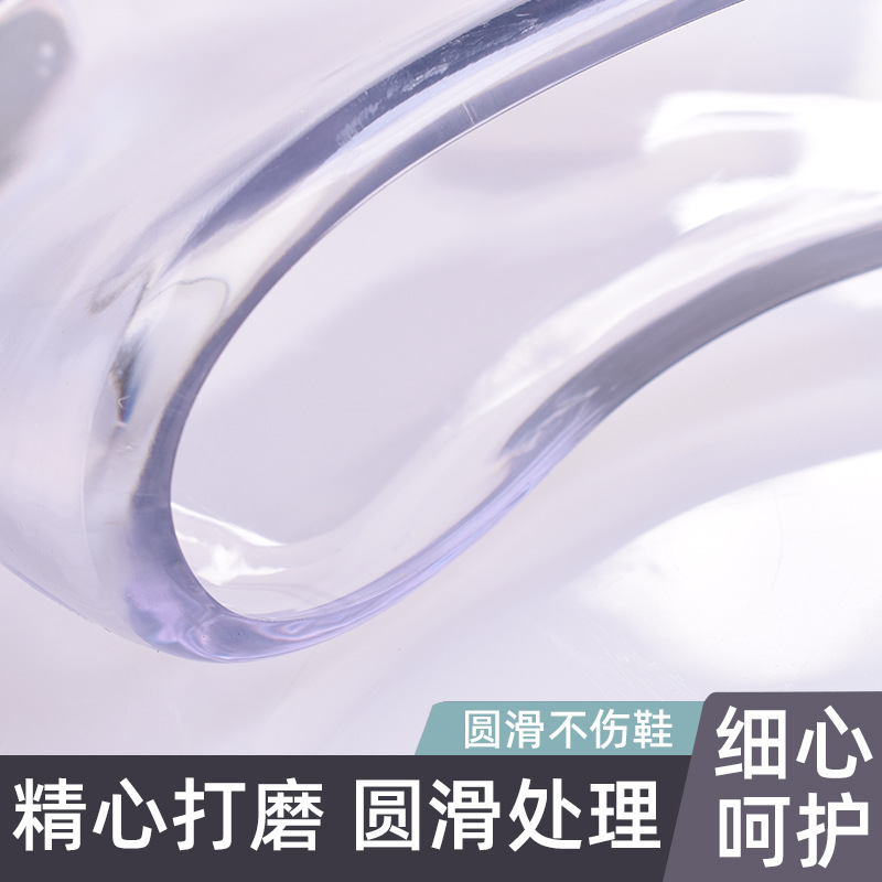 Molde de pie acrílico talla 37, molde de pie plano transparente, molde de zapato, estirador de zapatos, estirador de sandalias, horma de zapatos, estirador de zapatos de PET transparente