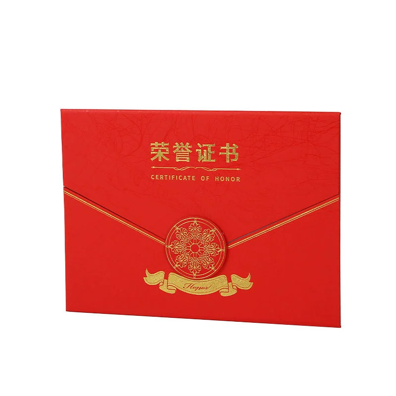 30% скидка на Certificate of Honor, Назначение письма, Перламутровый кейс Certificate of Completion Production, Certificate of Merit, Red Blue A4 Внутренняя страница
