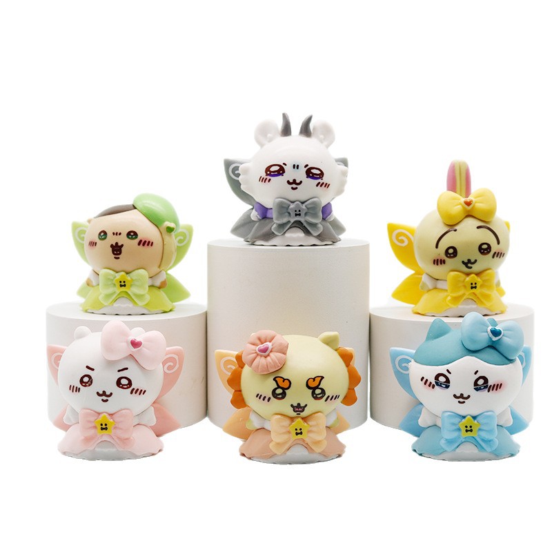 셀프 디스 곰 마법소녀 블라인드 피규어 치이카와 우사기 하치와레 장식 토