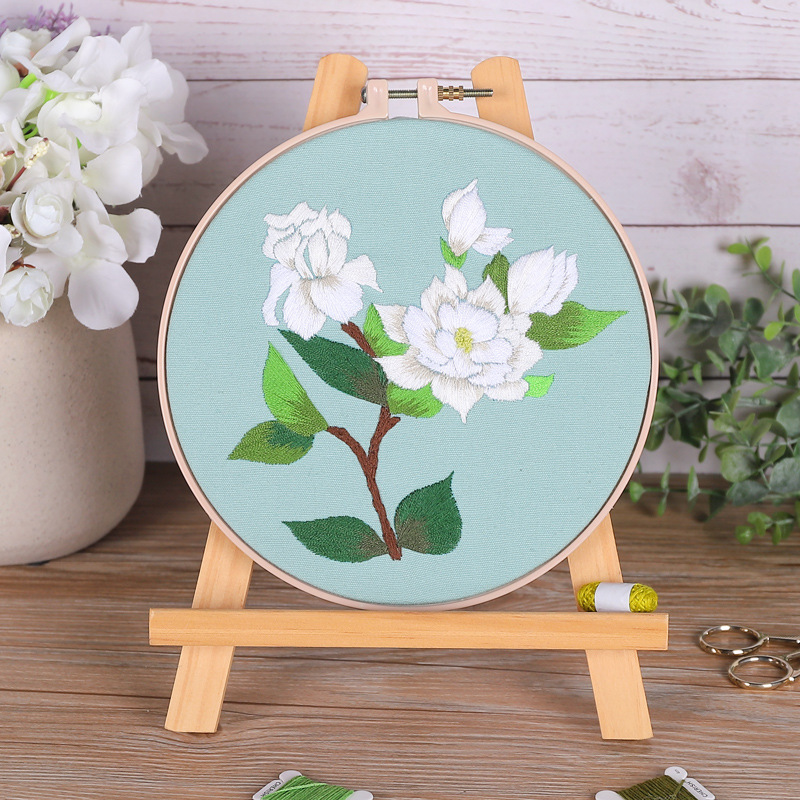 Kit de material de bordado DIY, regalo hecho a mano para novio, bordado estilo antiguo, kit de bordado para decoración de sala de estar y estudio