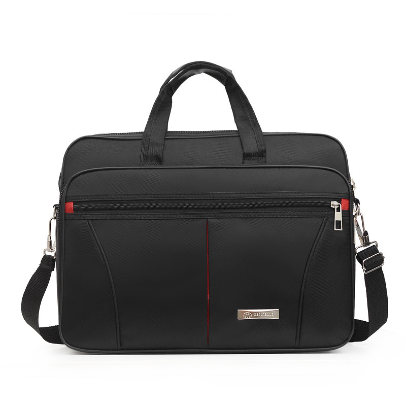 Business men's bag large capacity briefcase Oxford cloth shoulder bag hand tool bag computer bag factory direct sale