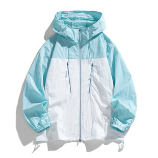 Outdoor Sun Protection Clothing Men's Summer Skin Clothing Anti-Uv Sports Windbreaker Thin Coat Hooded Sun Protection Clothing