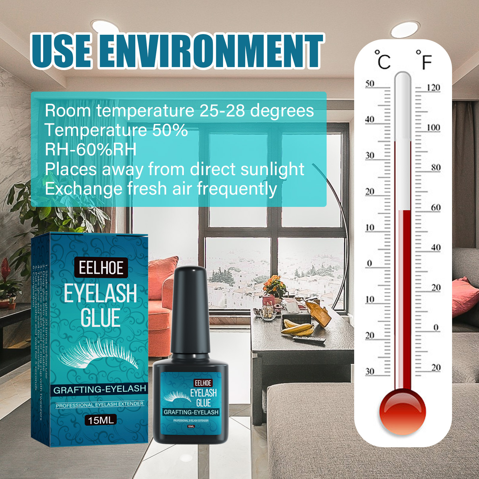 EELHOE-varttaminen hellävarainen, vähäherkkä, nopeasti kuivuva, vedenpitävä, ei jälkiä ja kaunis meikkisilmä_voghion.com