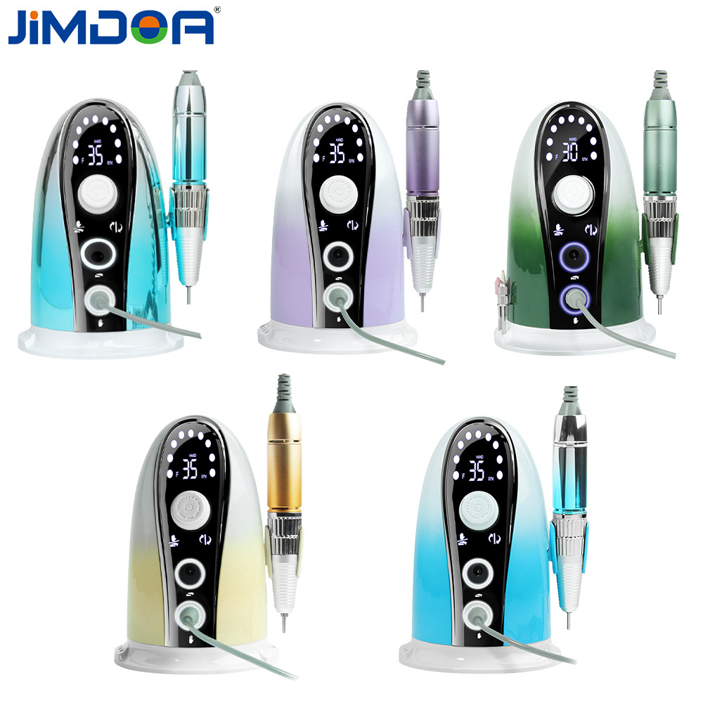 JIMDOA personalizado transfronterizo manicuría máquina especial de pulido de uñas cepillo de carbono bajo ajuste de velocidad de perilla múltiple