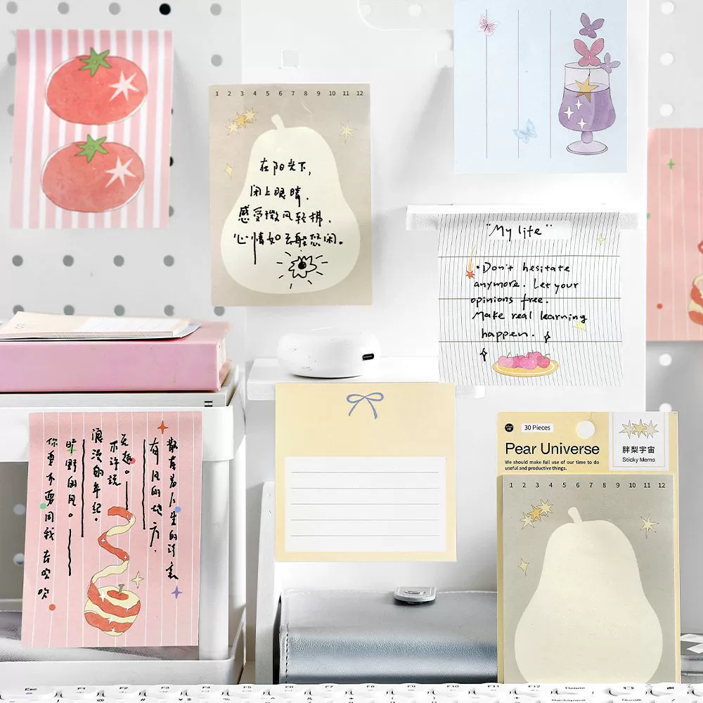 Infeel.Me Star Notepad Series Writing Paper Post-it Notes Korean Ins Style Student Note Message Paper