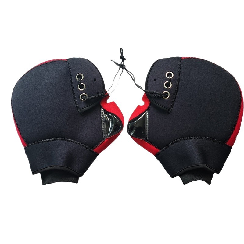 Material de buceo, cubierta para manillar de motocicleta, cubierta de terciopelo para manillar de ciclismo al aire libre, guantes cálidos y resistentes al viento para vehículos de motor