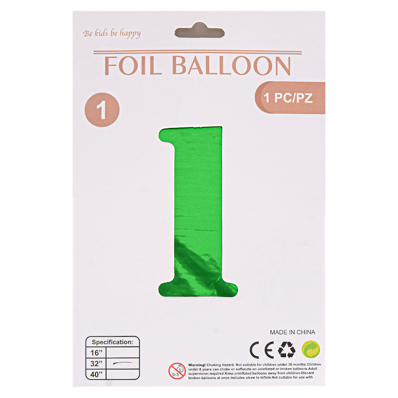 32 pulgadas Tarjeta de papel digital OPP globo de embalaje independiente fiesta de cumpleaños ambiente decorativo globo