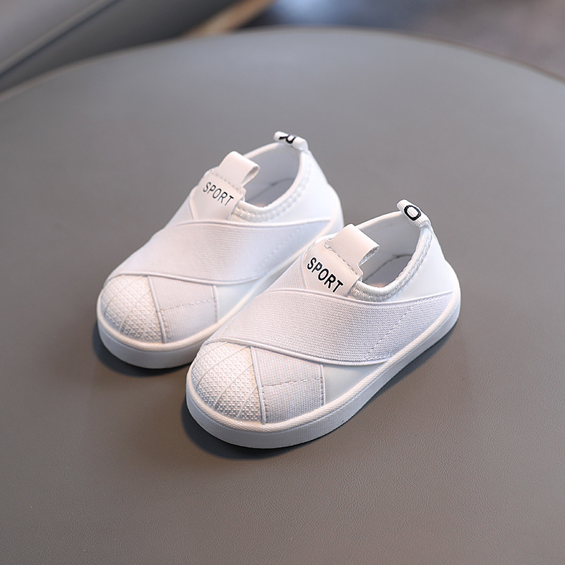 Spring And Autumn Boys' Small Shoes Girls Soft Bottom Breathable Small White Shoes Baby Casual All-match Toddler Shoes Trend