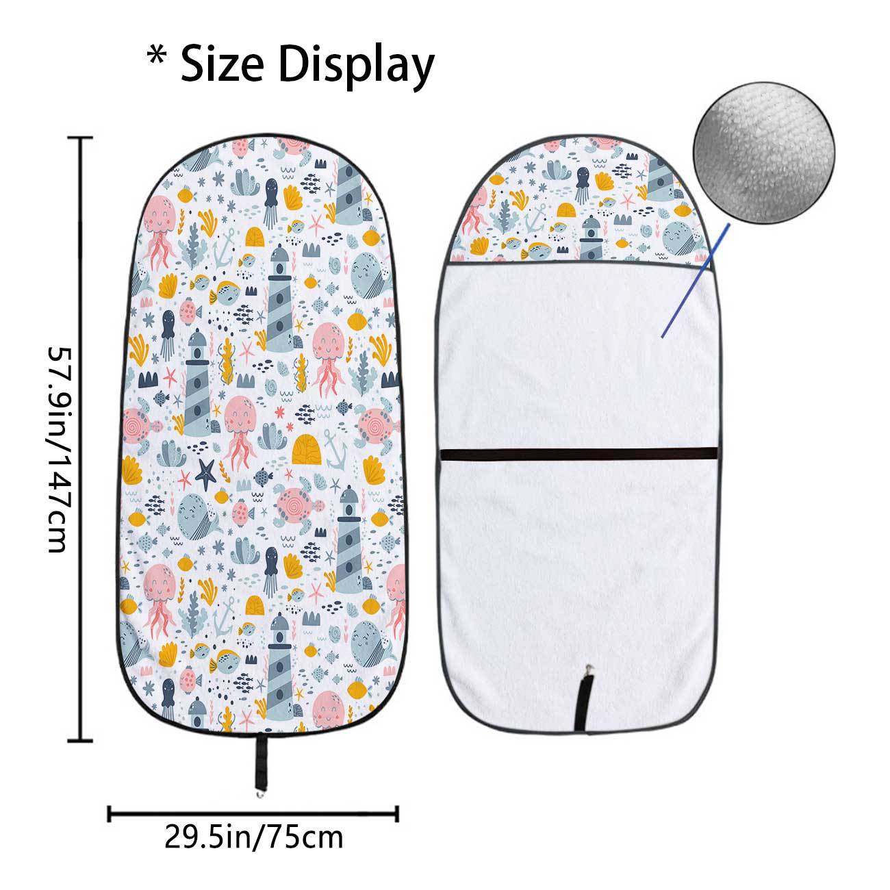Marine seat towel cover front seat protector suitable for gym and exercise, universal for all seasons and car use