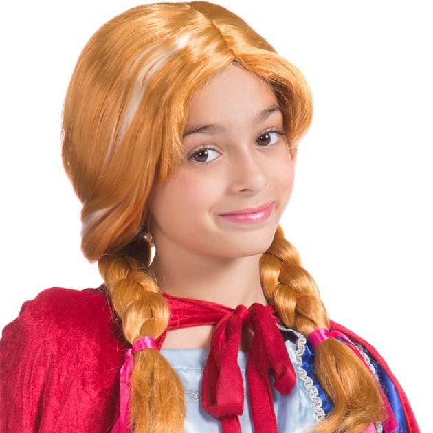 Tejido a mano cos peluca rendimiento de los niños congelados Mago de Oz Dorothy peluca