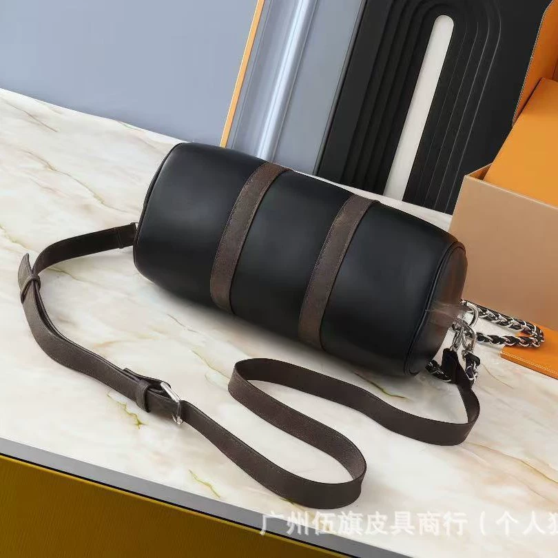 Keepall25 черная военная черно-белый цветок тиснение кожаная сумка через плечо диагональная высокая-end мужская сумка кожаный ремесленный