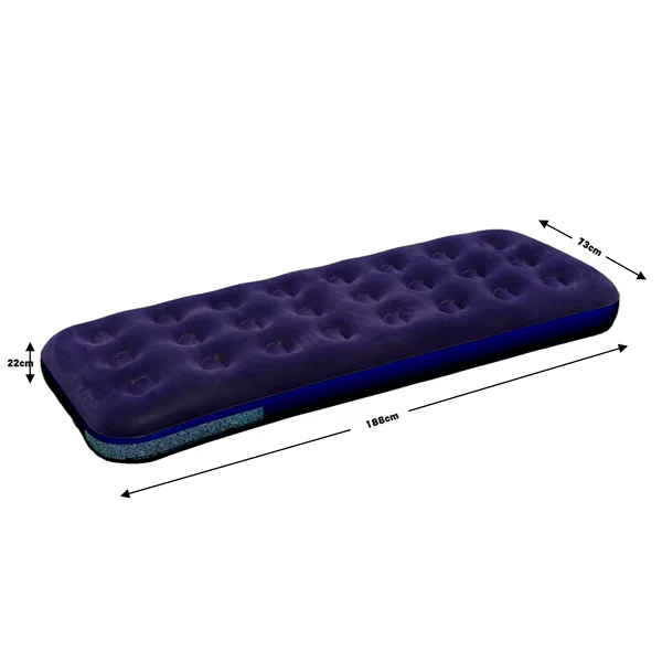 Pvc Flocked Honeycomb Inflatable Bed Outdoor Camping Style Inflatable Mattress Household Thickeneded Foldableing Flocked Mattress Wholesale