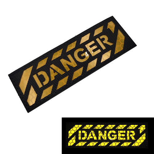 Reflective English WINNING WARNING Night Identification Badge Armband Velcro Morale Badge Patch Backpack Sticker