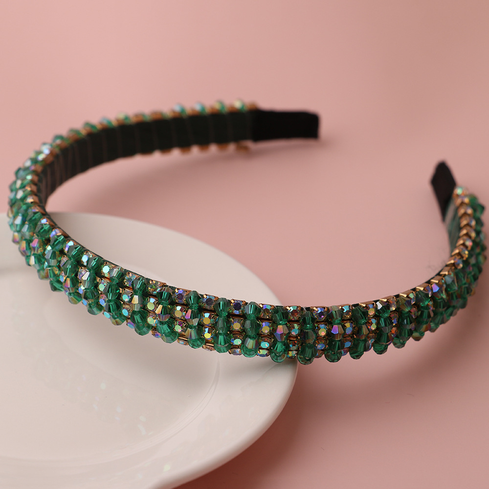 Elegant Plaid Rhinestone Hair Band 1 Piece display picture 2