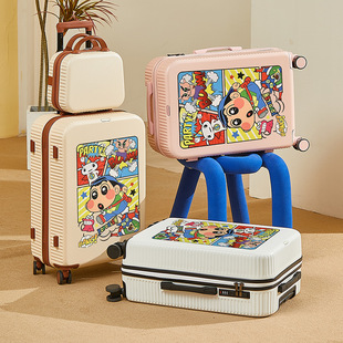 Luggage Trolley Case Cute New Multifunctional Cartoon Large Capacity Suitcase Boarding Password Suitcase Fashionable