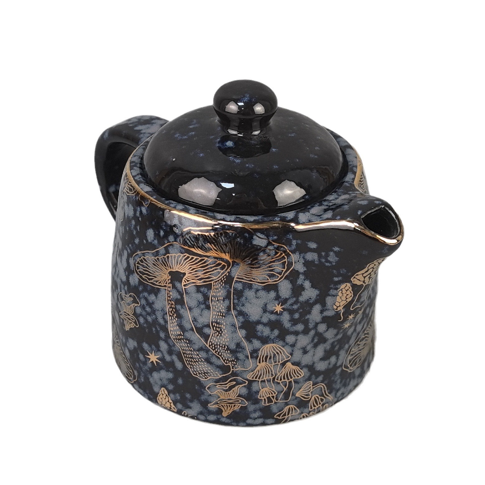 Tetera de cerámica de gres de temperatura media Tetera para el hogar de lujo ligero retro Juego de té de Kung Fu Cambio de horno Juego de té de cerámica cepillado Regalos