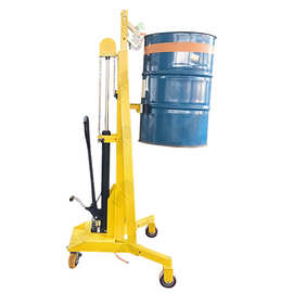 武汉汉利ERGO-M12液压升降油桶搬运堆码夹酸车圆桶夹具