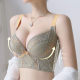 Beauty salon small breast essential oil cup gathered underwear adjustable upper support soft steel ring closed accessory breast bra thin cup in stock