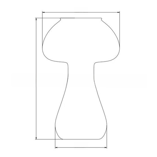 New Style Large and Small Mushroom Cocktail Glasses Creative Molecular Cuisine Bar Glasses Personalized Glass Cups