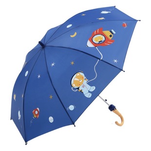 Paradise Umbrella Straight Handle Umbrella Semi-automatic Children's Primary School Kindergarten Cute Sunny Dual-use Sunshade Children's Umbrella