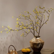 花感逼真轻奢绿植摆设餐桌客厅摆件中古假花极储