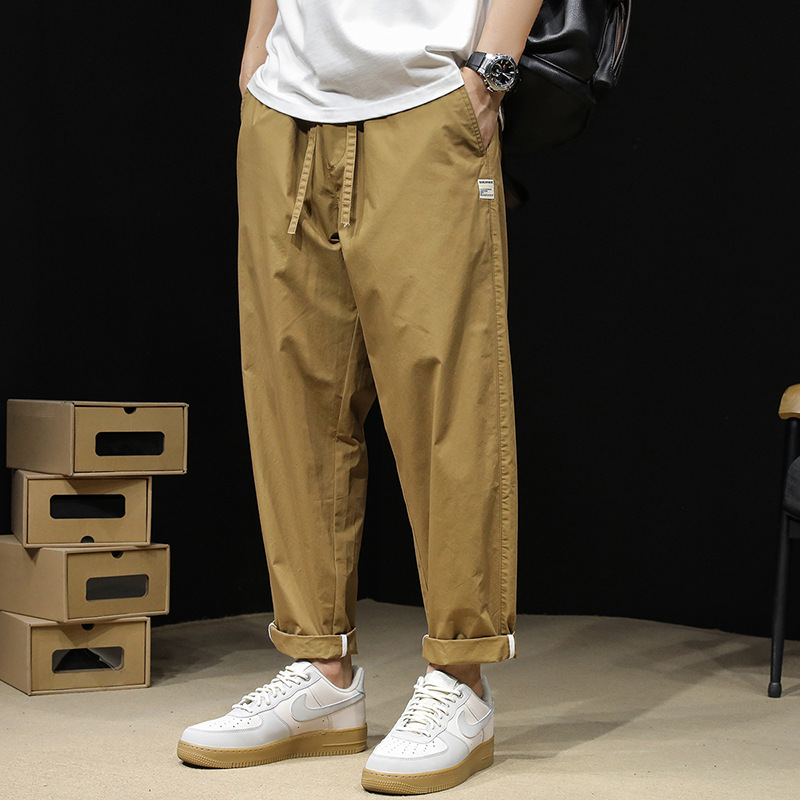 Summer thin breathable Japanese retro trousers