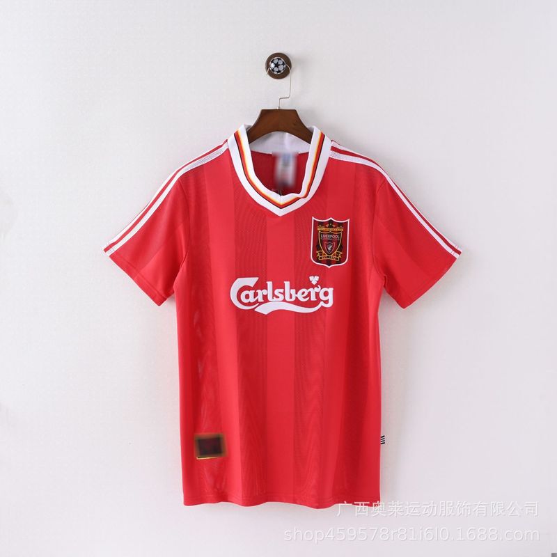复古利物浦球衣Liverpool球迷版主场杰拉德俱乐部足球服足球球衣|undefined