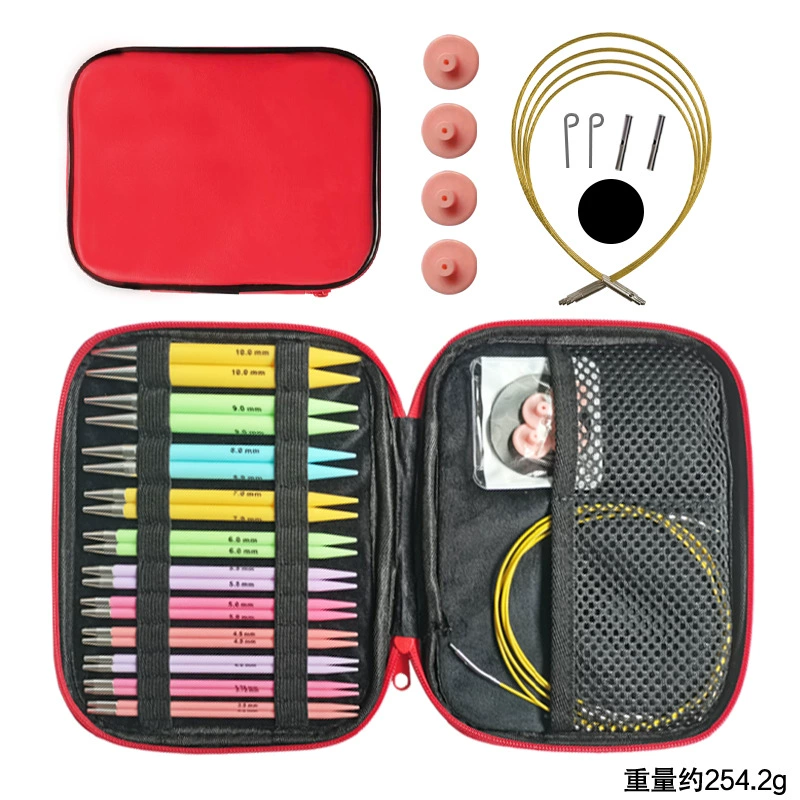 Кольцевая игла инструмент шерстяной вязаный вязаный свитер шарф шерстяная игла пластиковый набор из полиуглеродного кольца