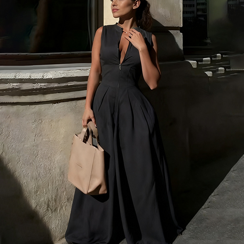 2026 comercio exterior transfronterizo prendas de mujer primavera nueva moda temperamento de tendencia de transporte de color sólido plantares de piernas anchas