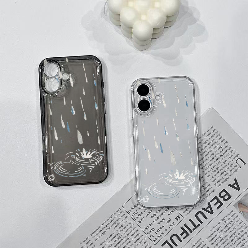 淅沥雨滴适用苹果17Promax三星Galaxy S25Ultra手机壳iPhone16a73
