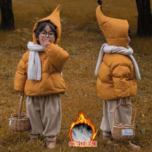 儿童羽绒服90白鸭绒2025新款冬季加厚保暖外套洋气小宝宝可爱上衣