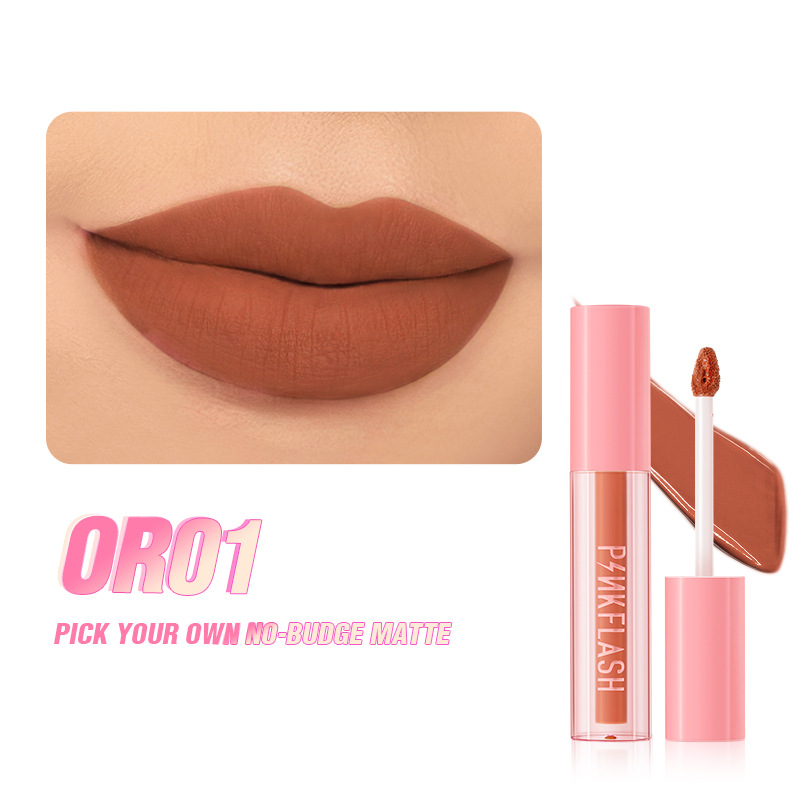 FOCALLURE跨境专供唇彩哑光不沾杯易上色雾面唇釉彩妆批发 PF-L07