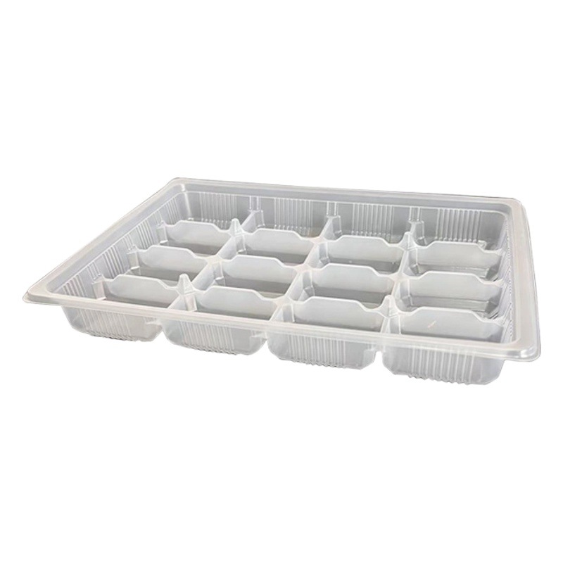 Disposable Transparent Quick-frozen Dumpling Box Raw and Cooked Chaos Box with Lid Compression-resistant Thickened Wonton Dumpling Takeaway Packing Box