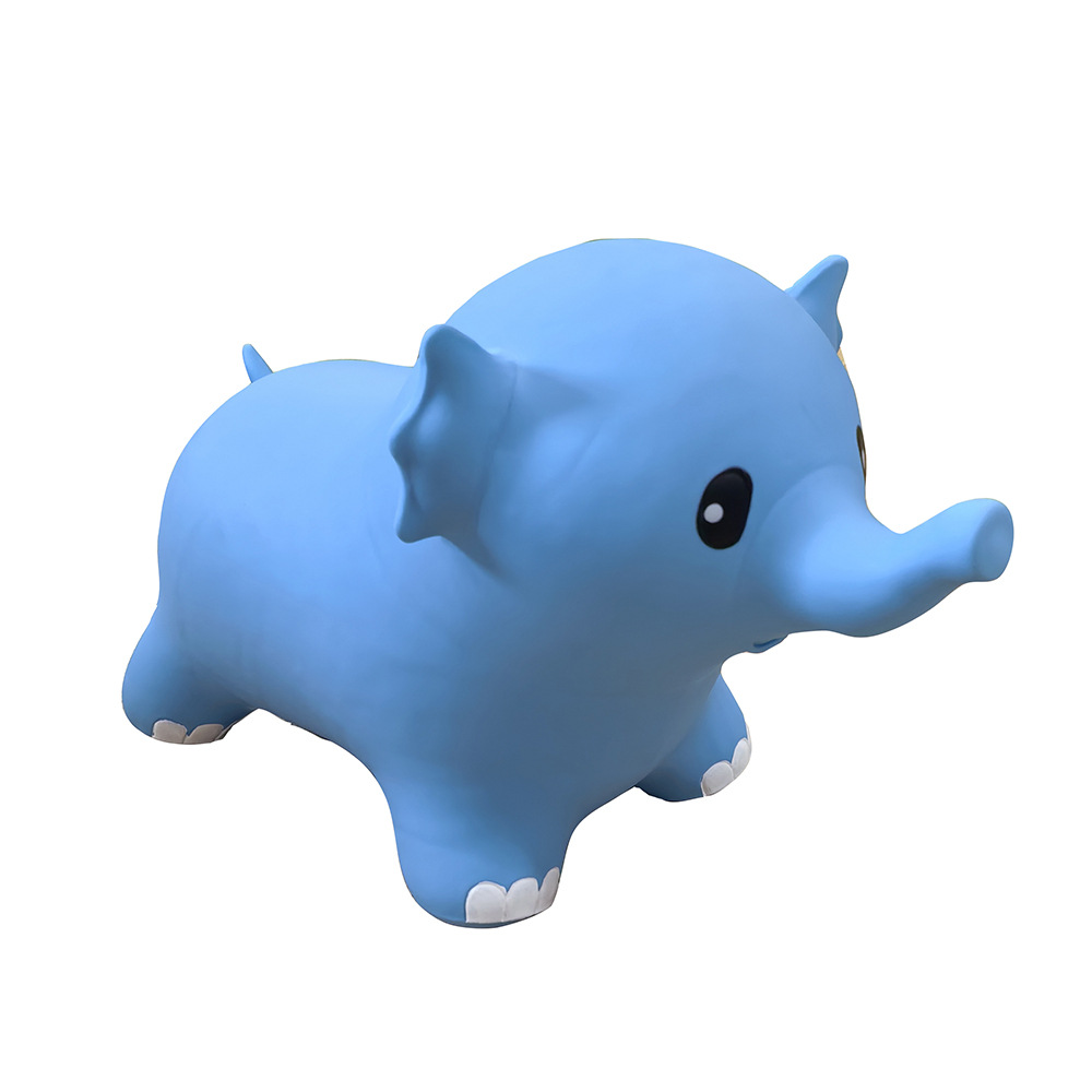 Jumping Little Elephant Pvc Jumping Horse Children's Inflatable Toy Rubber Horse Kindergarten Indoor Bouncing Toy