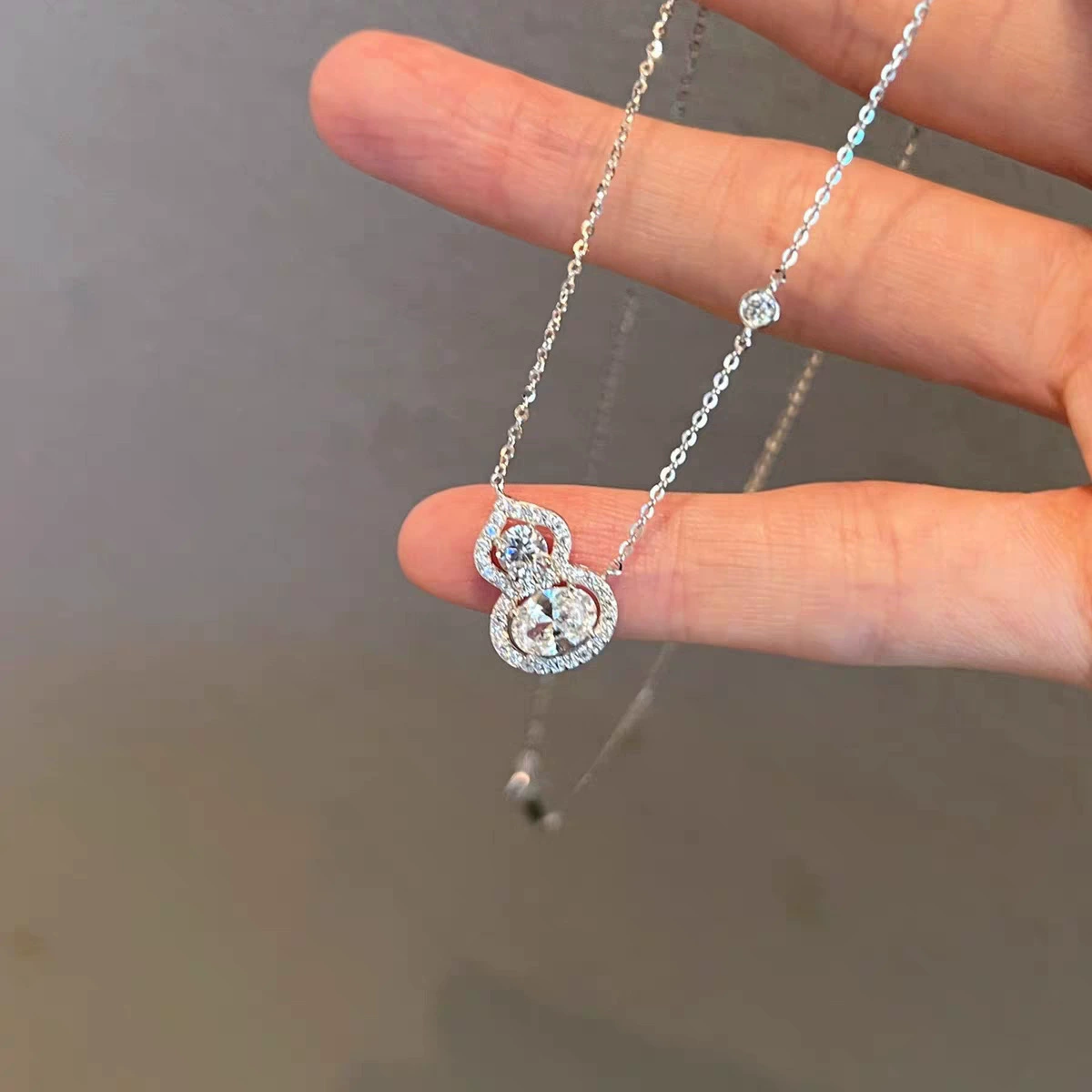 Necklace, design chain for key bag , ethnic pendant, Chinese style, 925 sample silver, high-quality style, ethnic style