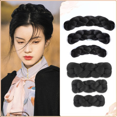 漢服かつら古風宋製麻花包女時代の髪の形の後頭部パッドの髪飾りの全セット