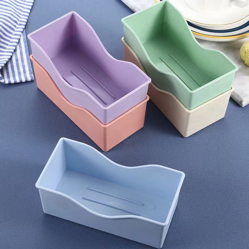 Creative plastic boneless dish with deepened square plate, snack and fruit tray with base, storage box for household use, wholesale