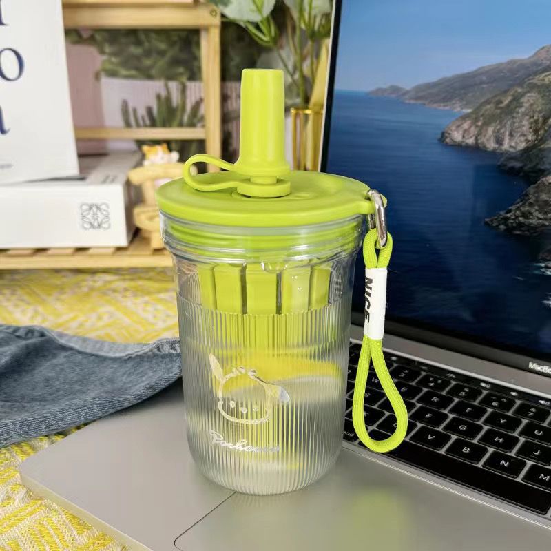 Nuevas tazas de agua, tazas de café para estudiantes, nuevos tipos de separación de té y agua, tazas de oficina de paja portátiles para estudiantes