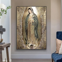 アーレディーof Guadalupe聖母ポスター卸売りは国境を越えたアマゾンの速売通キャンバスの絵の芯を描いている