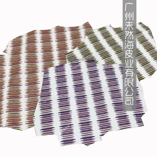 彩色打印蜥蜴纹头层牛皮手机壳用高端真皮