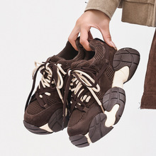 老爹鞋女2025秋季新款厚底八爪鱼透气运动鞋女登山轻便爆米花单鞋