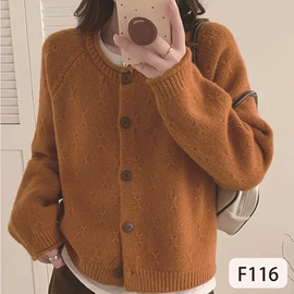 女式针织衫;上衣;毛衣