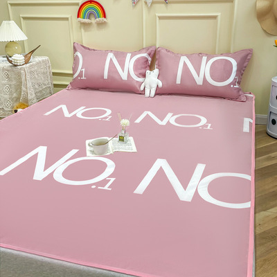 可折叠凉席夏季冰丝凉席三件套可机洗单双人空调软席子批发代发