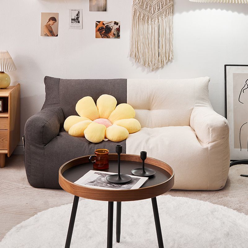 Lazy Sofa Living Room 2025 New Small Apartment Double Fabric Cream Style Bedroom Rental Room Leisure Small Sofa