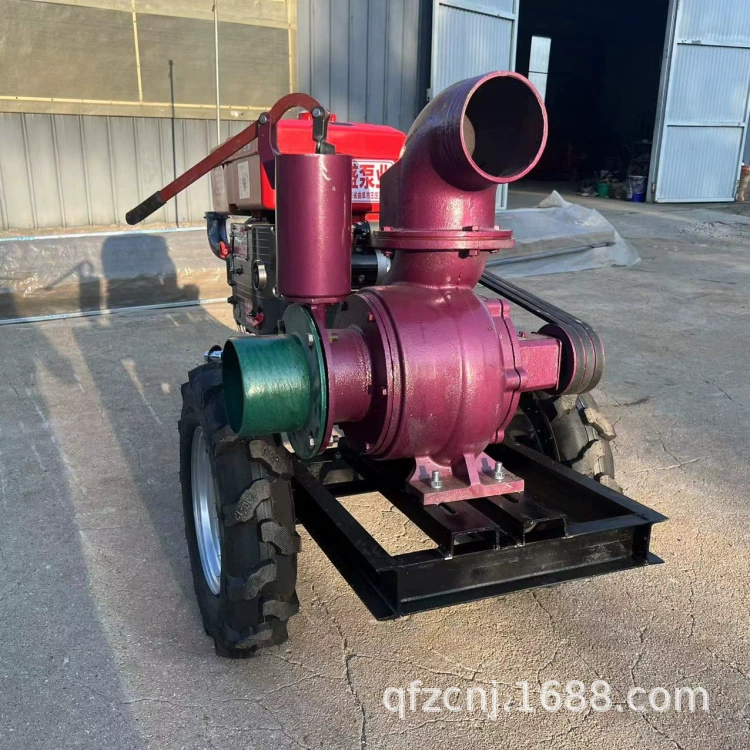 Шестидюймовый восьмидюймовый дизельный прицеп водяной насос для рыбных прудов