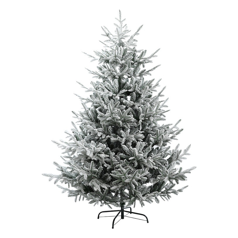 Suministros de decoración navideña árbol de Navidad árbol de nieve 1,8 m PE hoja mixta pegajoso pino blanco fruta cayendo nieve simulación árbol de Navidad