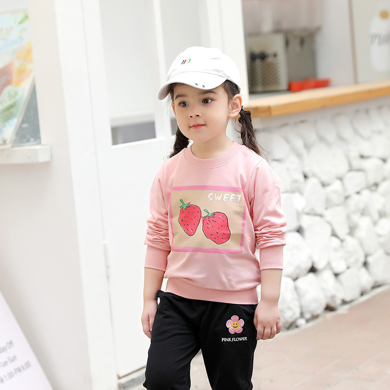 Ropa infantil estilo coreano, otoño 2024, nueva sudadera de felpa para niños al por mayor, ropa de bebé de manga larga para niñas, una pieza, dropshipping