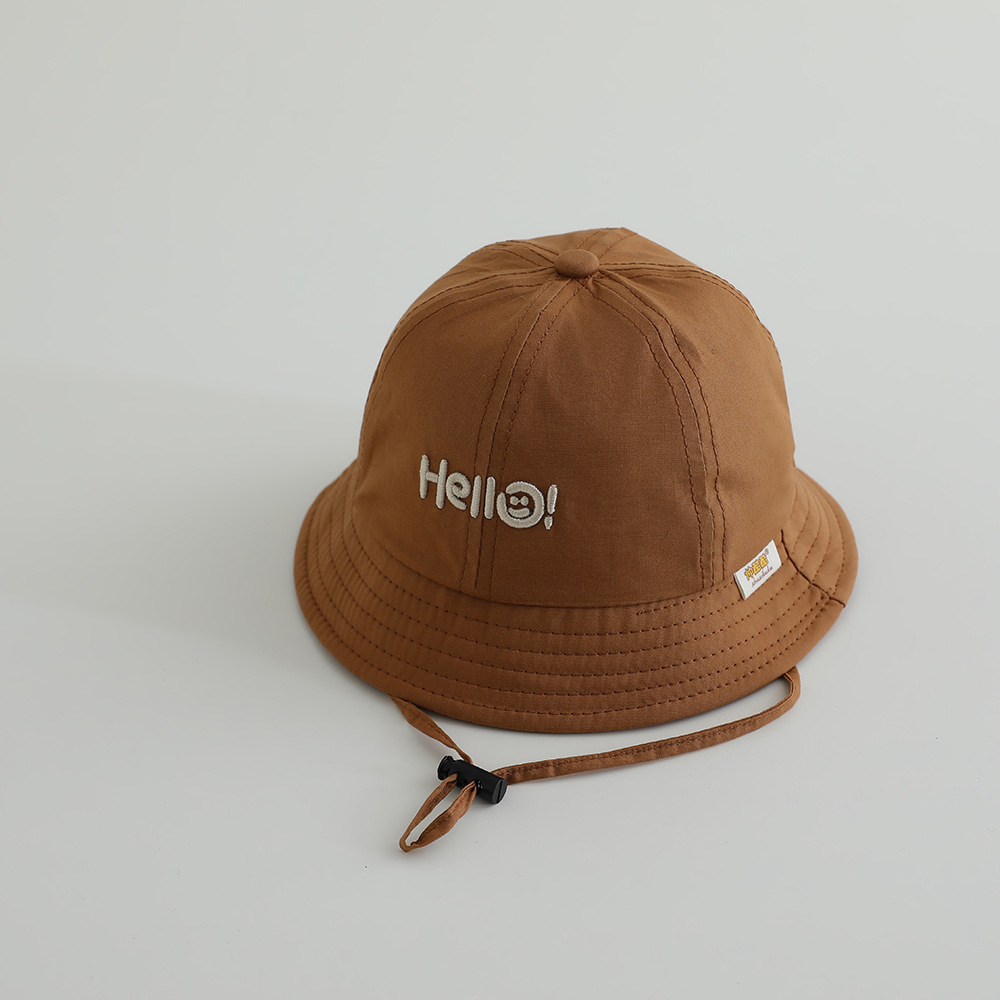 Sombrero de bebé primavera y otoño delgado sombrero de pescador protector solar bebé sombrero de verano respirable sombrero de sol para niños sombrero de sol coreano