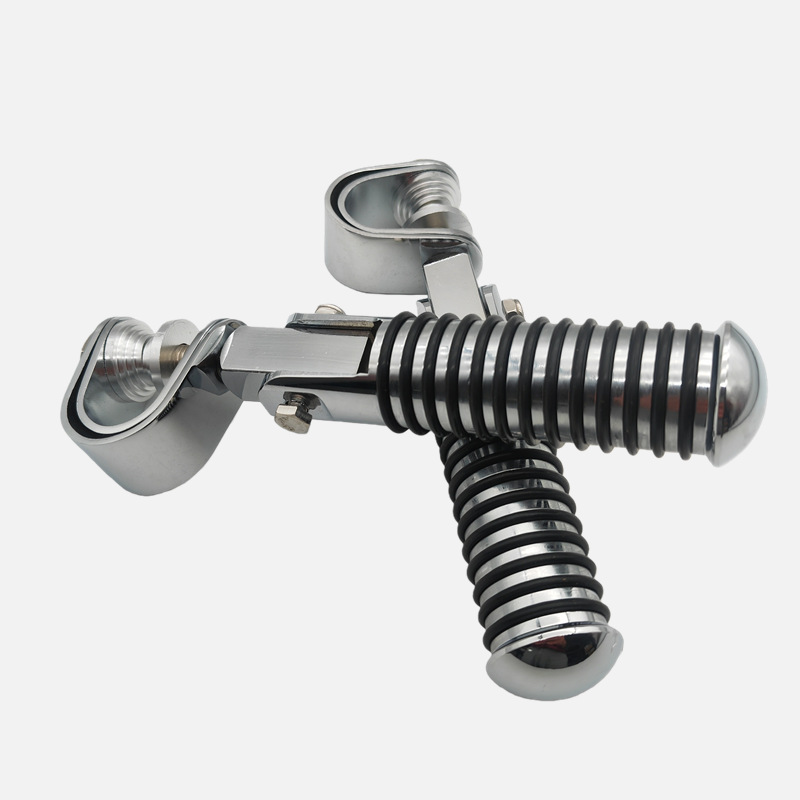 Harley modified pedals, foldable aluminum alloy anti-slip footrests, press-on pedal brackets, modified foldable footboards