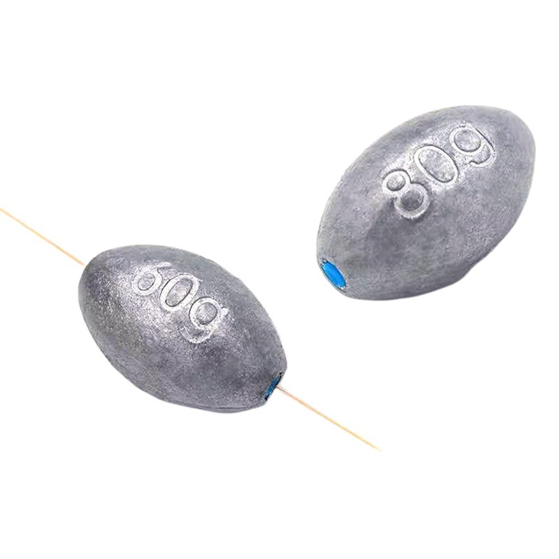 Olive plastic core open heart olive lead pendant with rubber hose olive groove does not hurt line fishing olive lead pendant